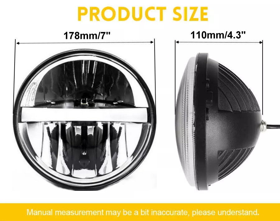 Headlight Led Light - JL Design - 7 inches