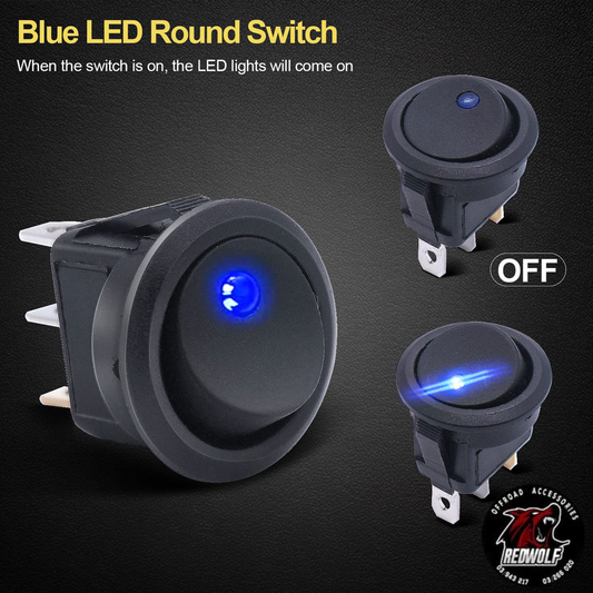 Botton Round Pin Illuminated