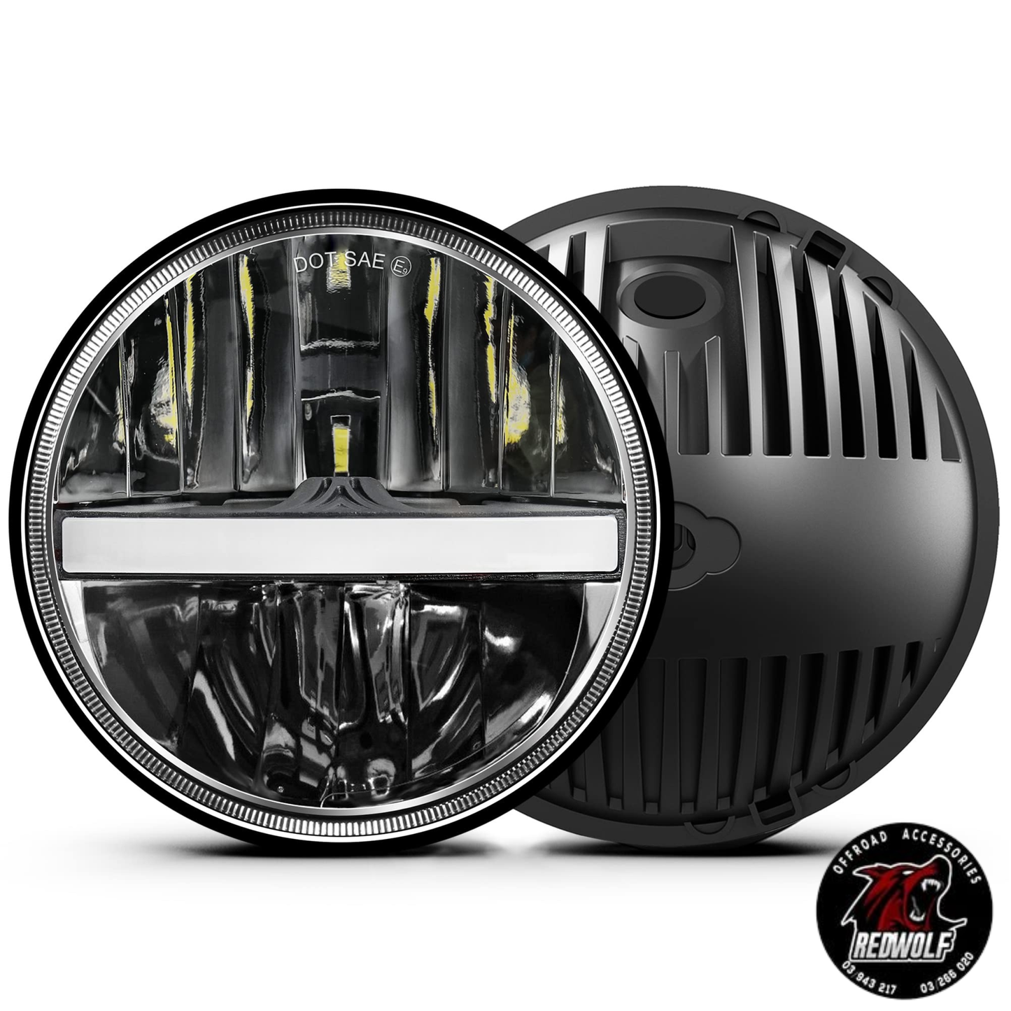 Head Led Light - 7 Inch - in set