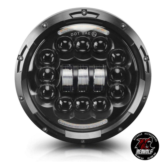 Headlight Led Light - Bulbs Design - 7 inches