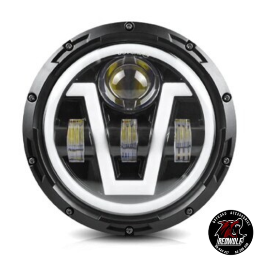 Headlight Led Light - V Design - 7 inches