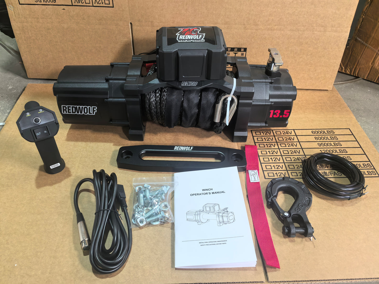 Winch Synthetic Rope-D3 13500 LBS