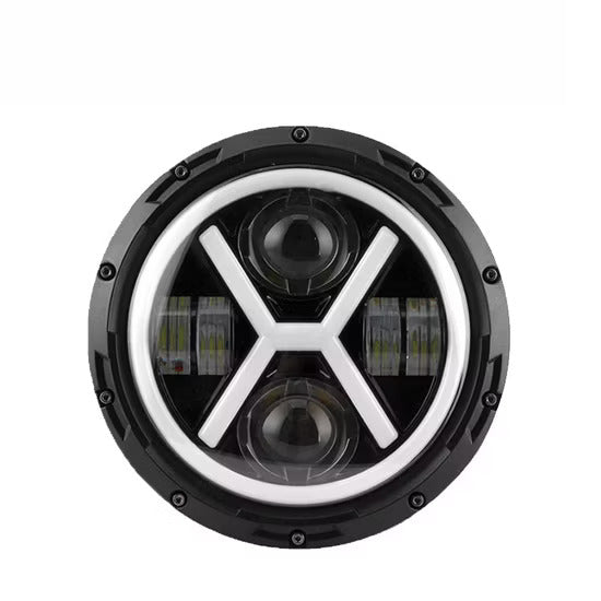 Headlight Led Light - X Design - 7 inches