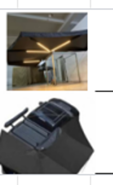 Side Awning 360 - Freestanding with LED Lights