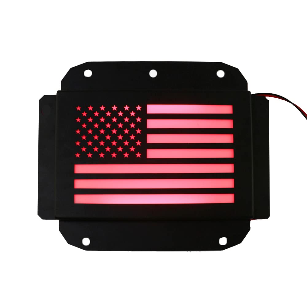 Tailgate Plate Cover with led light