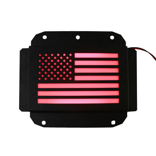 Tailgate Plate Cover with led light