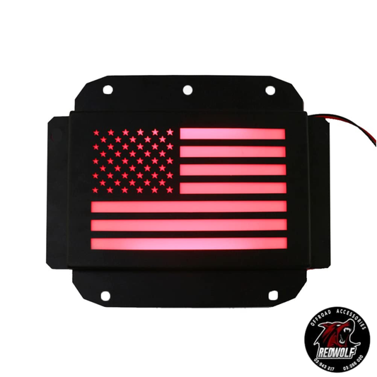 Tailgate Plate Cover with led light