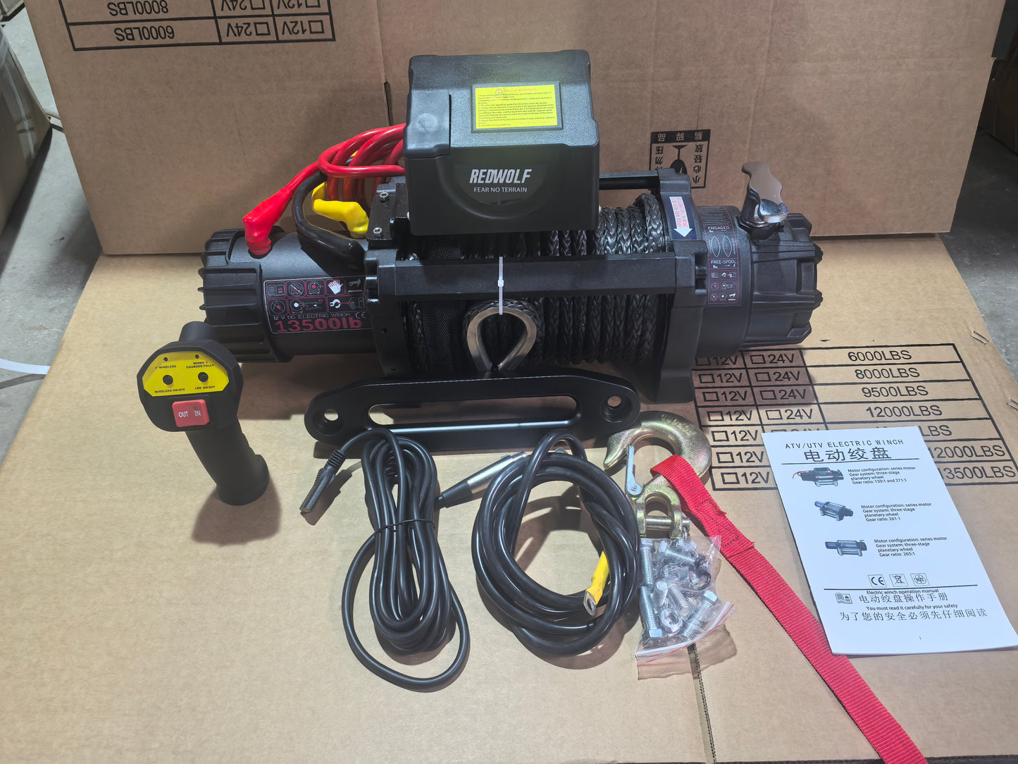 Winch Synthetic Rope-D2 13500 LBS